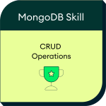 CRUD Operations in MongoDB badge